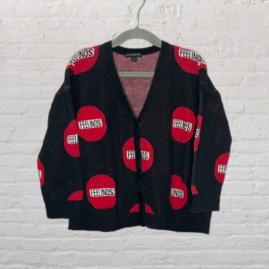 'Feelings' Knit Cardigan (4T)