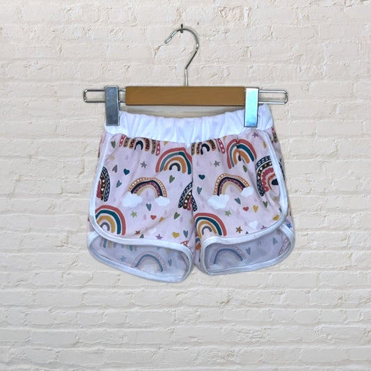 Urban Smalls Mesh Rainbow Shorts - 4T