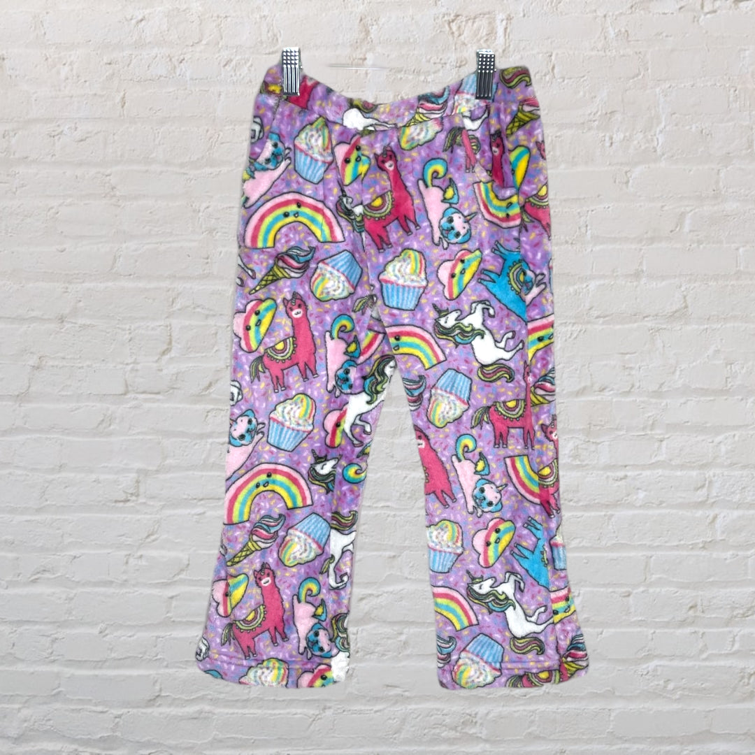 Candy Pink Plush Pyjama Pants (4-)