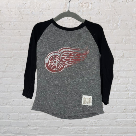 Retro Brand Red Wings Raglan Long-Sleeve (2T)