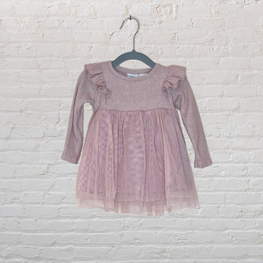 Zara Tulle-Skirted Ruffle Dress  (9-12)