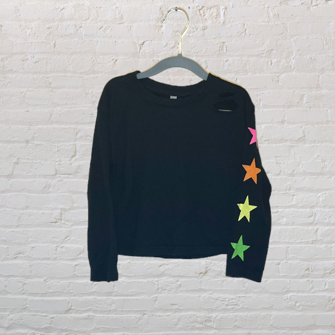 Malibu Sugar Distressed Star Print Sweater (5T)