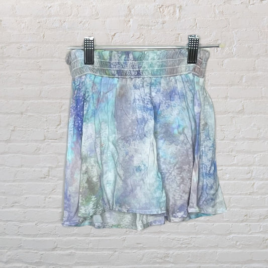 Bella Dahl Flowy Abstract Floral Skirt (4-)