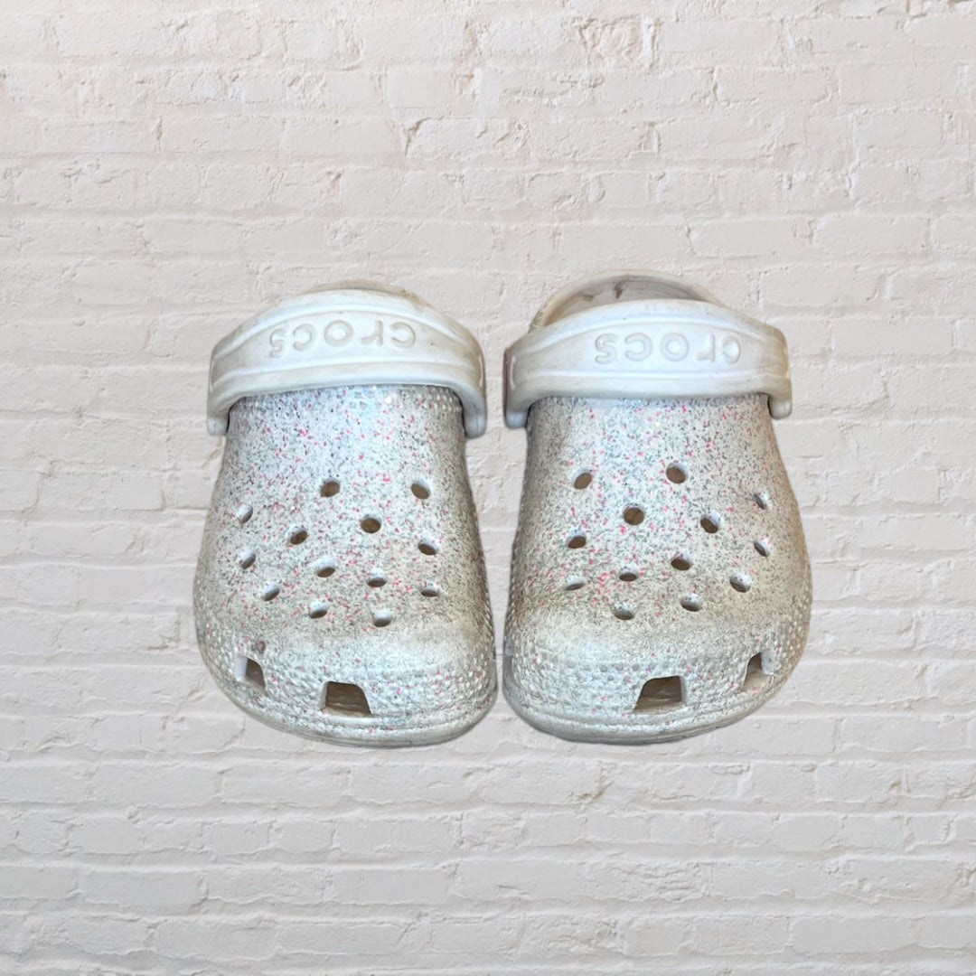 Crocs Iridescent Glitter Slip-Ons - Footwear 7
