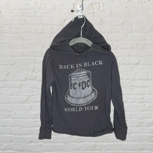 Rowdy Sprout AC/DC Hooded Long-Sleeve (2T)