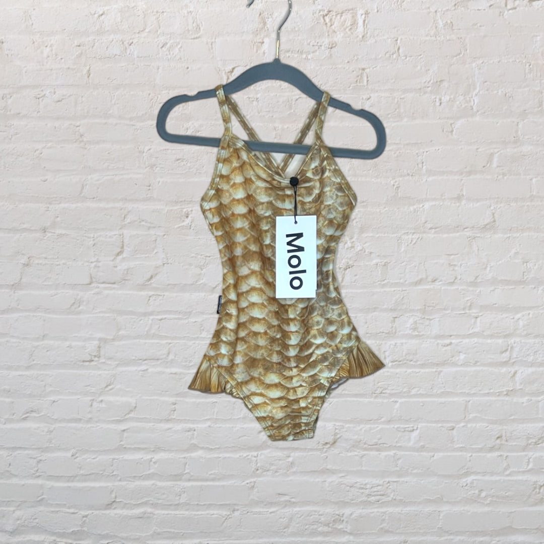 Molo Scale Print Criss-Cross Swimsuit - 3T