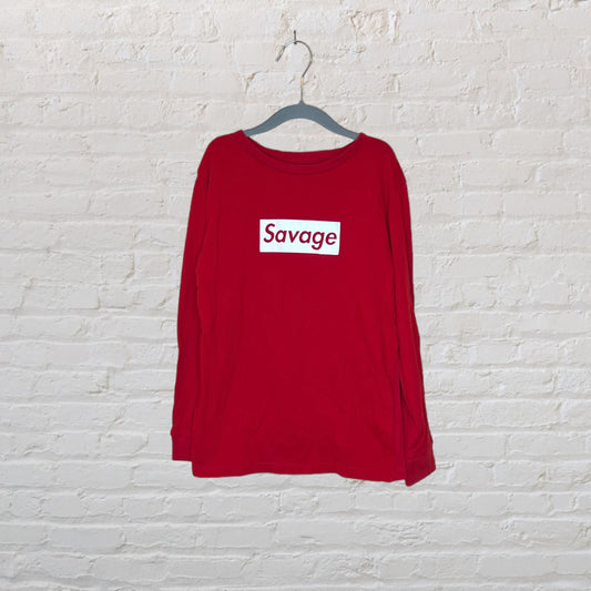 Savage Patterned-Back Long-Sleeve -