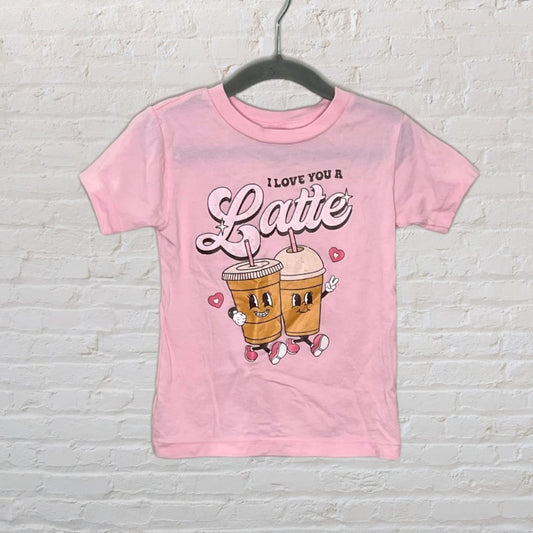 Bartley Baby Co. 'I Love You A Latte' T-Shirt (2T)