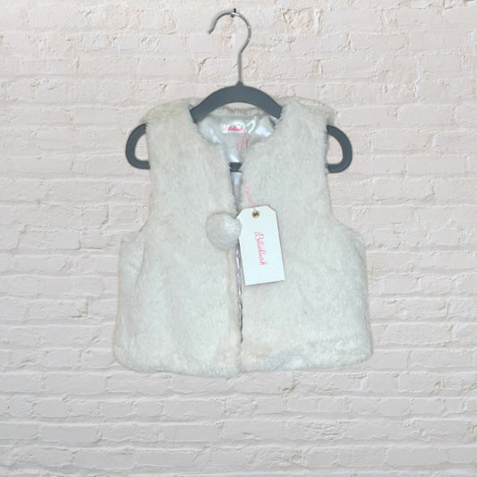 Billieblush Faux Fur Shimmer Vest - 3T