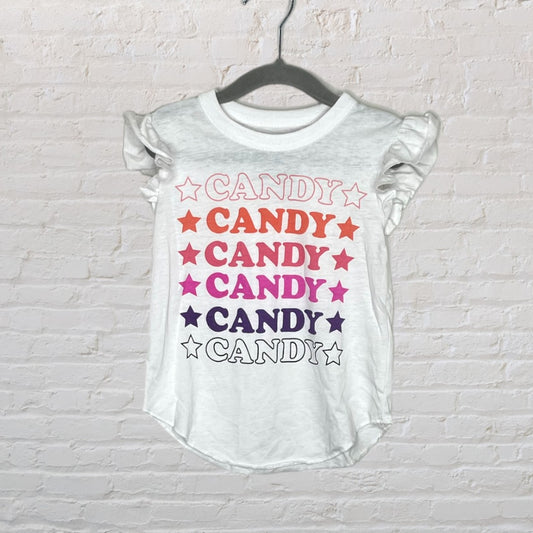 Chaser 'Candy' Flutter Sleeve T-Shirt (3T)