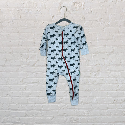 Parade Organics Moose Zip Romper - 12-18