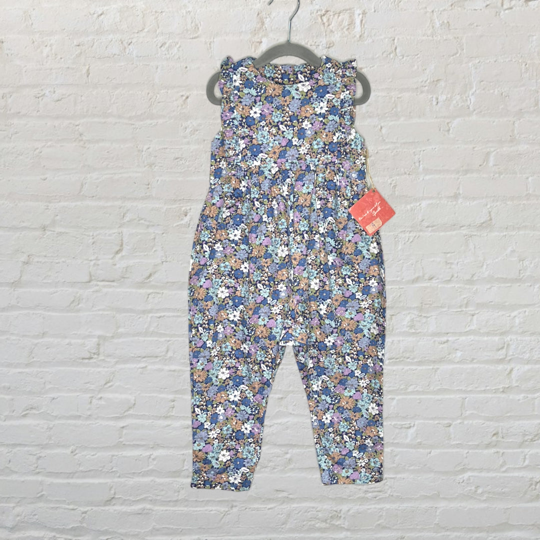 Sweet Beginnings Handmade Floral Romper (4T)