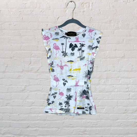 Drop-Waist Flamingo Dress - 3T