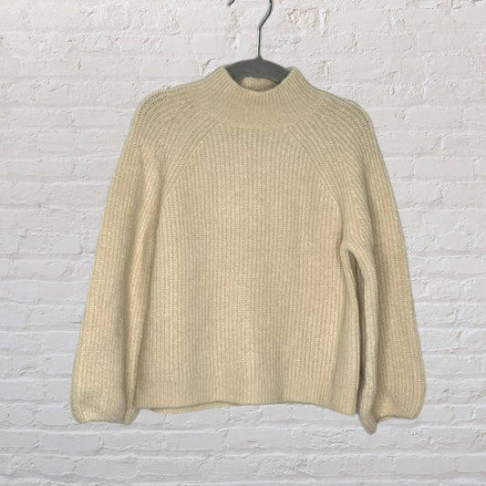 Zara Knit Mock-Neck Shimmer Sweater (3T)
