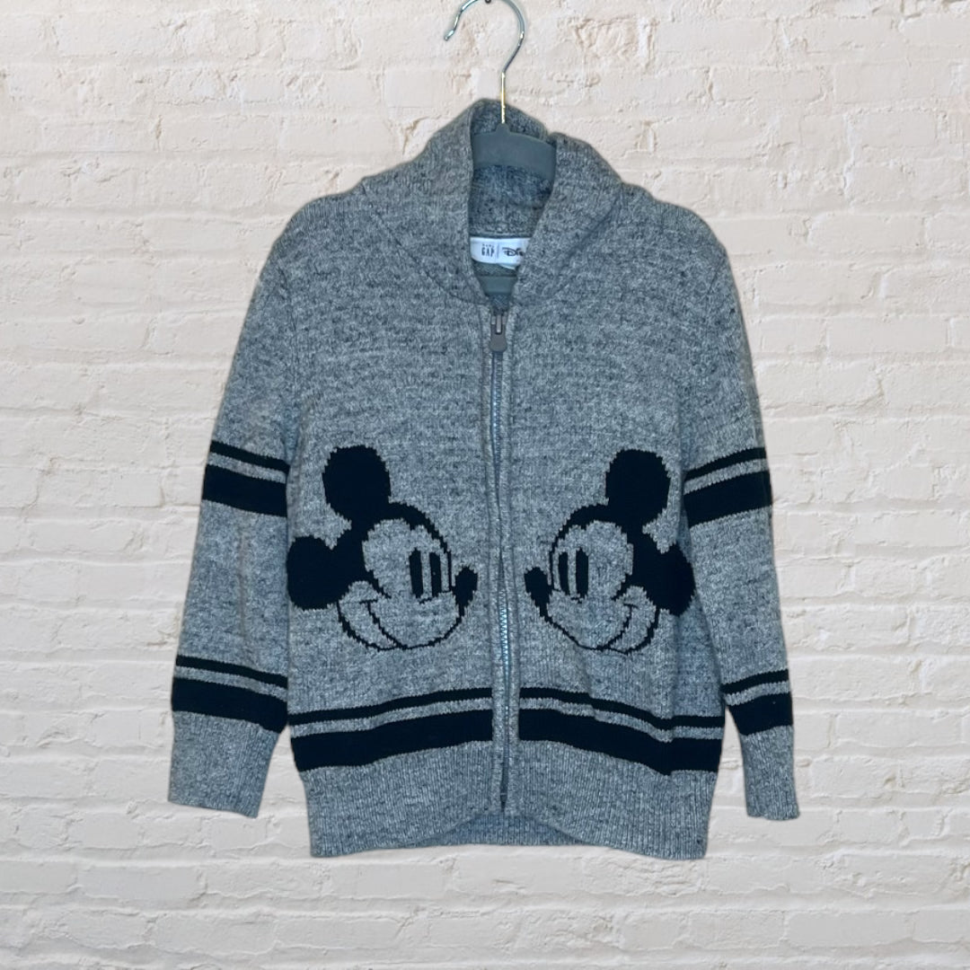 Gap x Disney Mickey Mouse Knit Cardigan (4T)