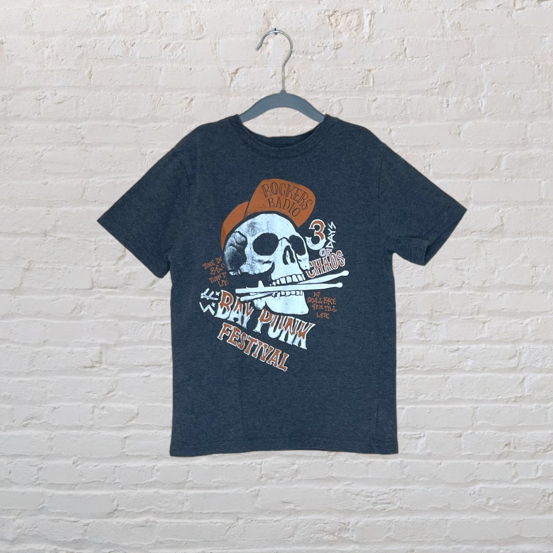 Gap 'Rockers Radio' Skull T-Shirt (6-7)
