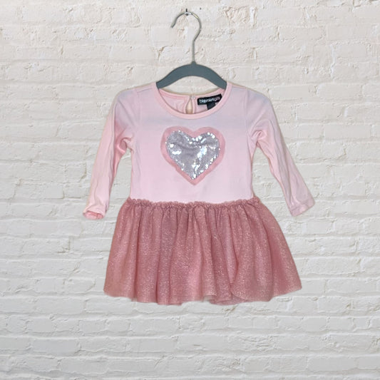 Bloomingdales Sequin Heart Dress - 9M