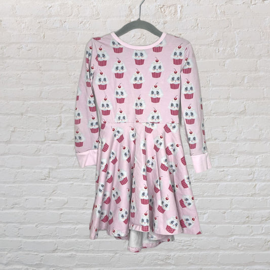Rock Your Kid Cupcake Print Swing Dress (4T)