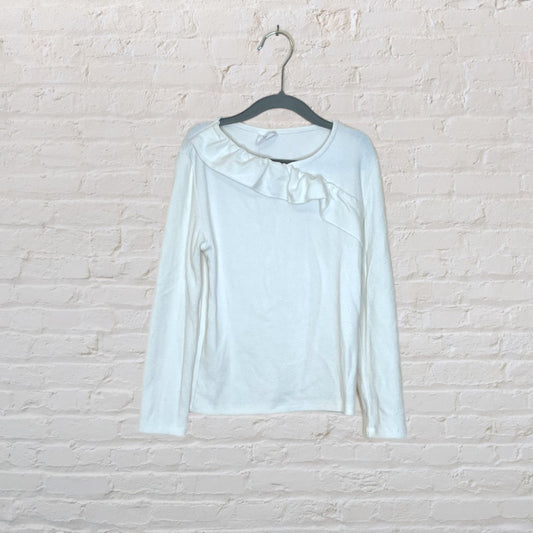 Zara Super Soft Knit Ruffle Long-Sleeve - 8