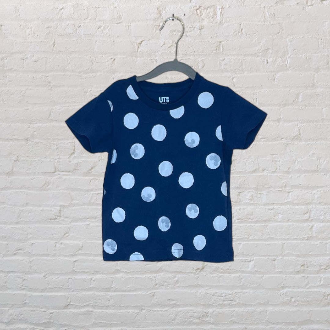 Uniqlo x Disney Mickey Shadow Polka Dot T-Shirt - 4T