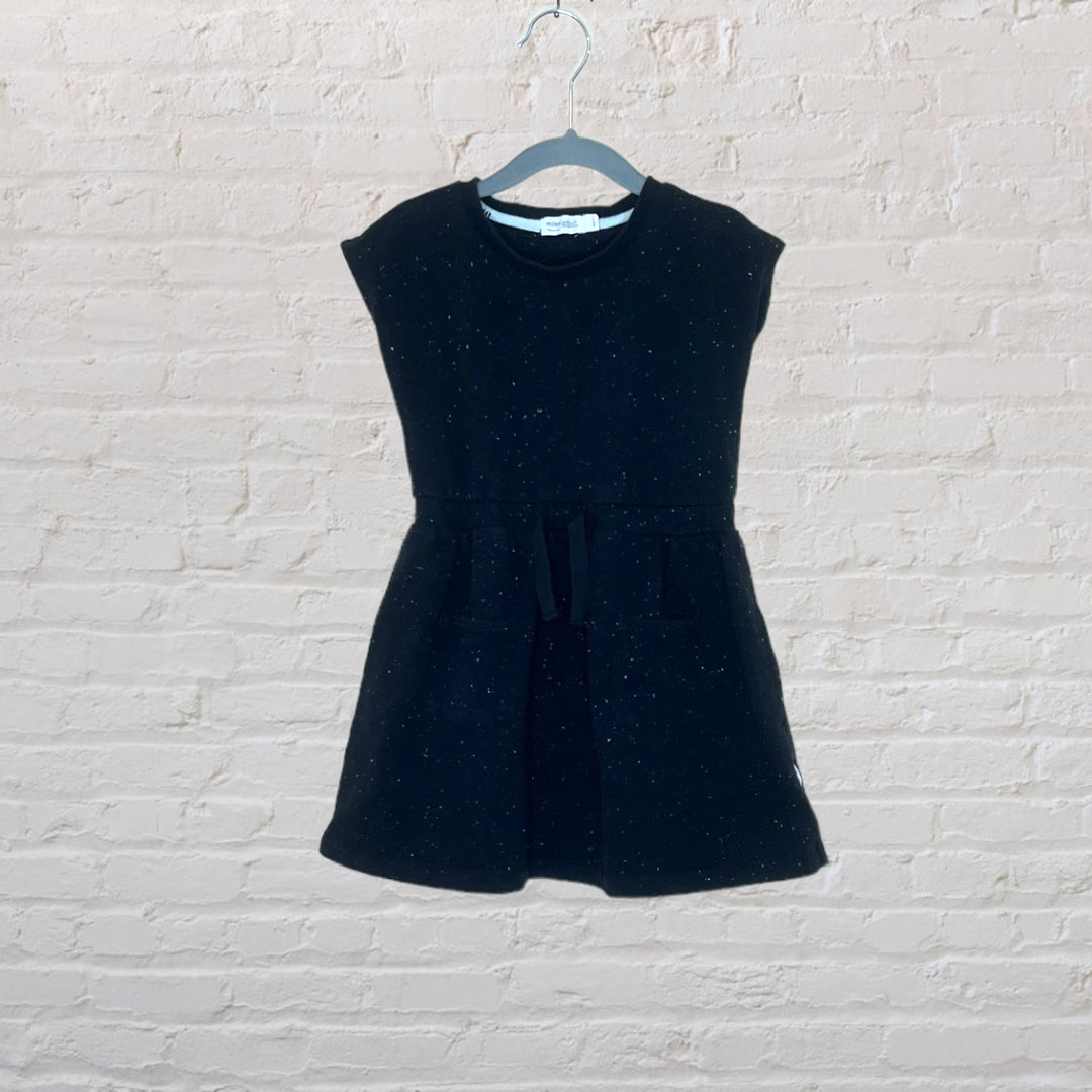 Miles Speckled Elastic Waist Pocket Dress - 4T
