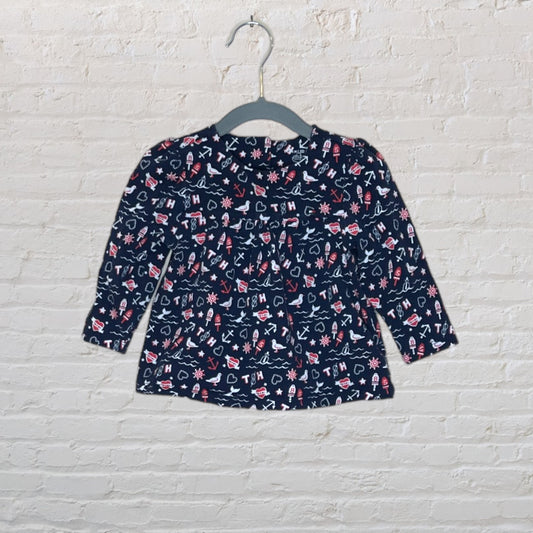 Tommy Hilfiger Nautical Print Long-Sleeve - 12-18