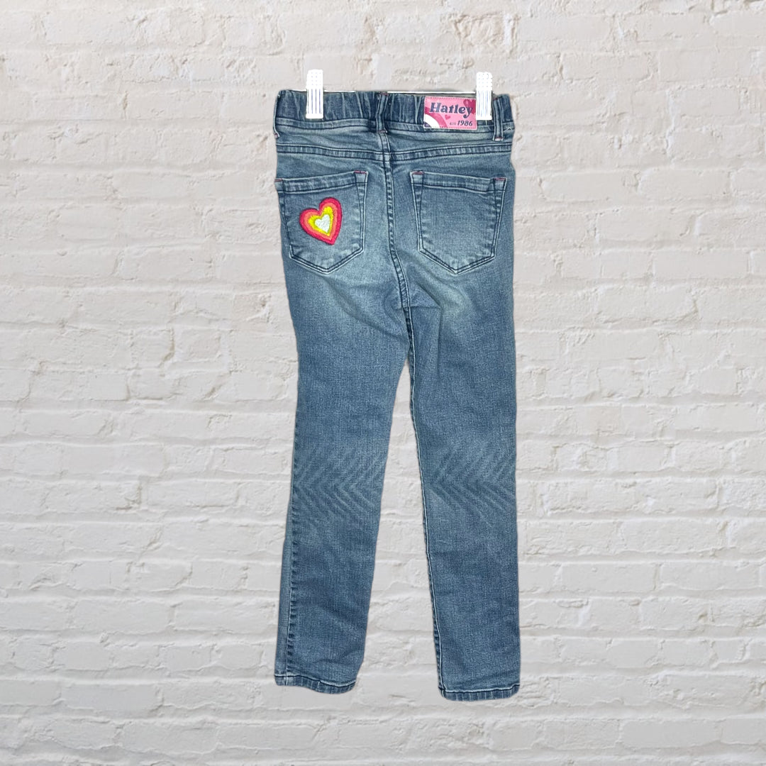 Hatley Embroidered Elastic Waist Jeans (7)