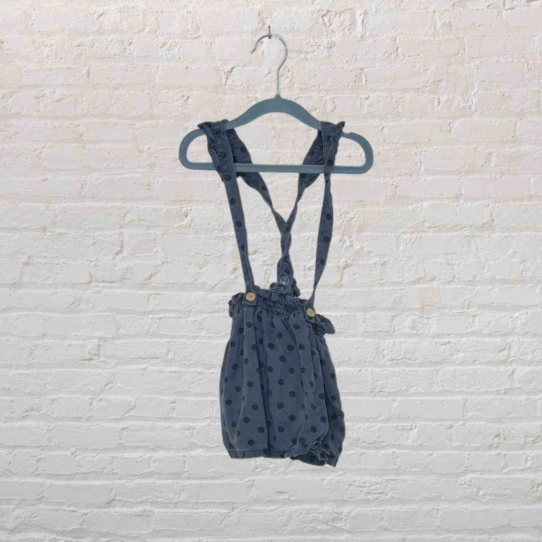 Zara Adjustable Polka Dot Suspender Skirt - 4T