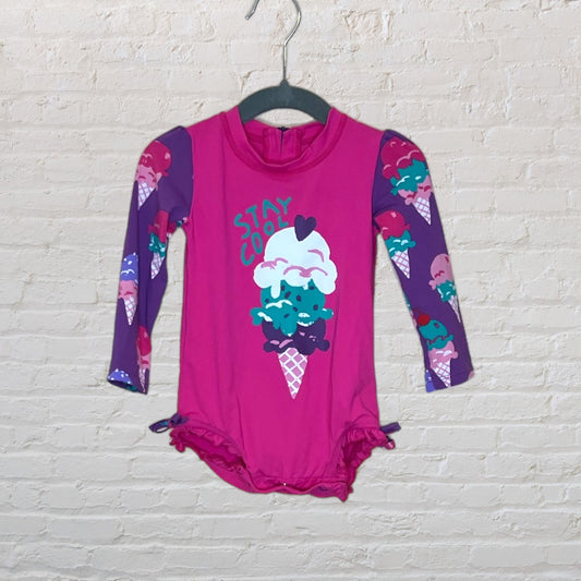 Hatley 'Stay Cool' Rash Guard Swimsuit (9-12)