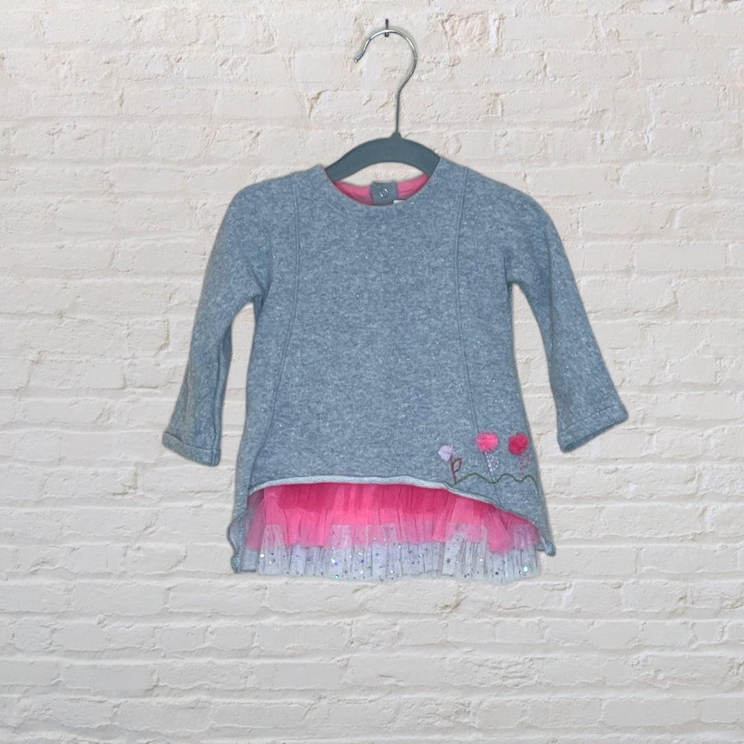 Taille O by Eliane et Lena Tulle Detail Sparkle Dress - 6M