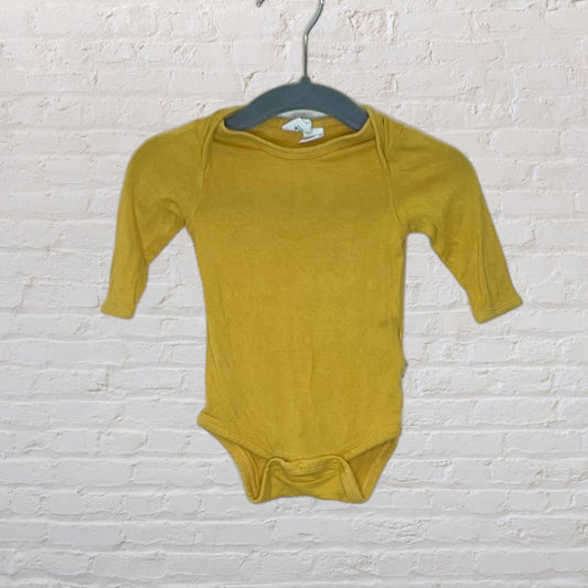 Kyte Baby Mustard Bamboo Long-Sleeved Bodysuit (NB)