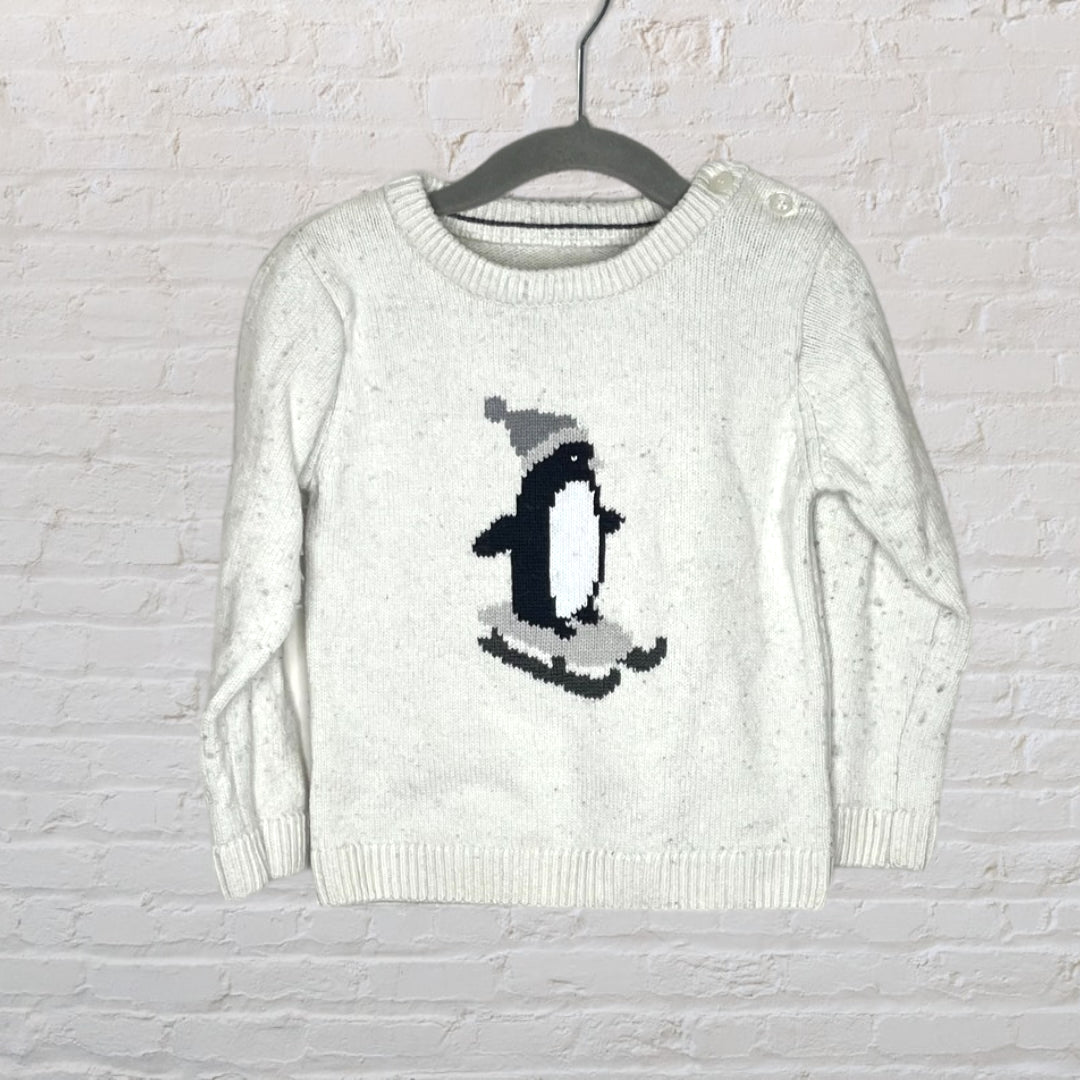 Jacadi Sledding Penguin Sweater (24M)