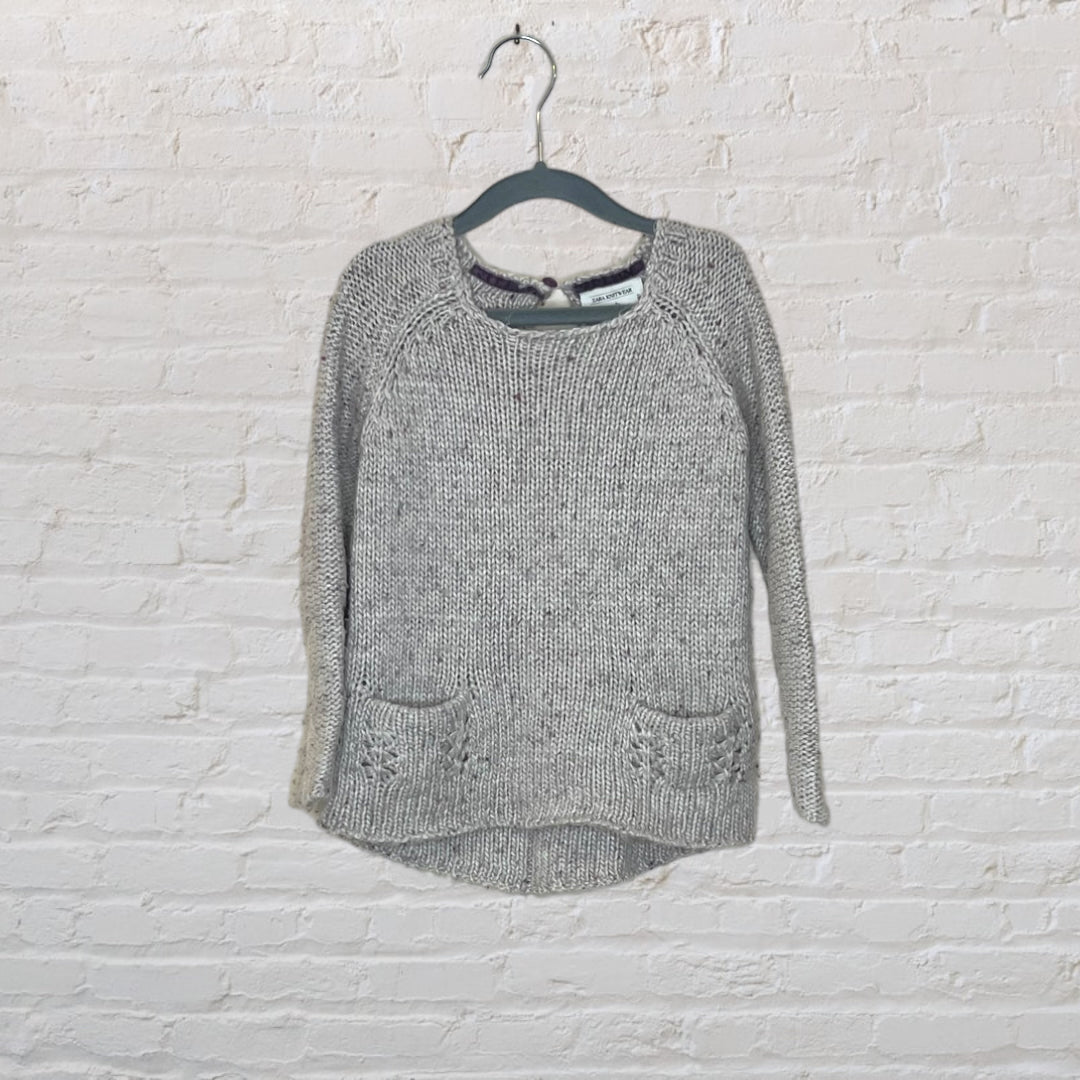 Zara Speckled Chunky Knit Sweater - 5-6