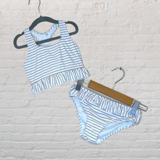 Miles the Label Two-Piece Striped Peplum Swimsuit (6)