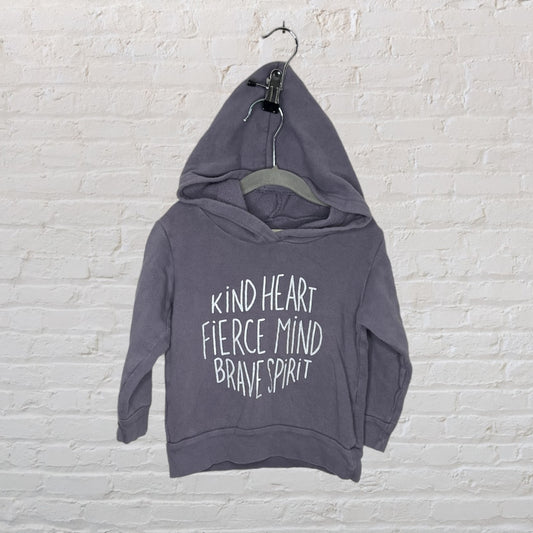 Mini Mioche 'Kind Heart Fierce Mind Brave Spirit' Hoodie (3T)