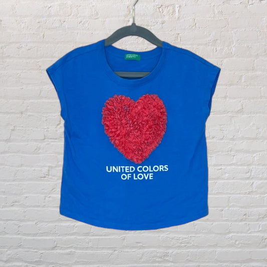 United Colours of Benetton Tufted Heart Boxy T-Shirt (4-5)