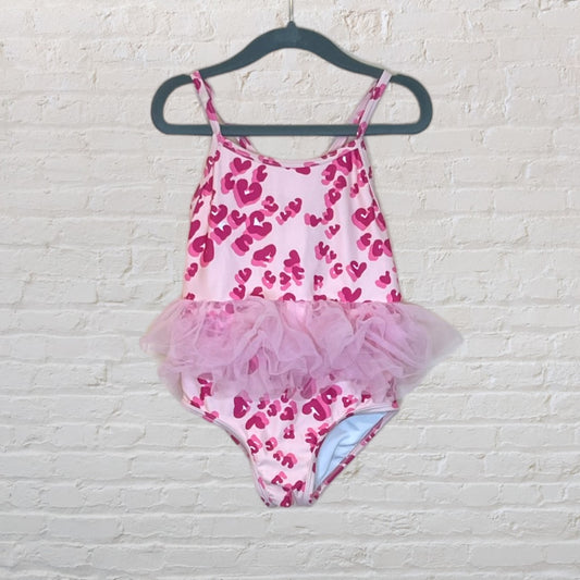 Tucker + Tate Animal Print Heart Tutu Swimsuit (5T)