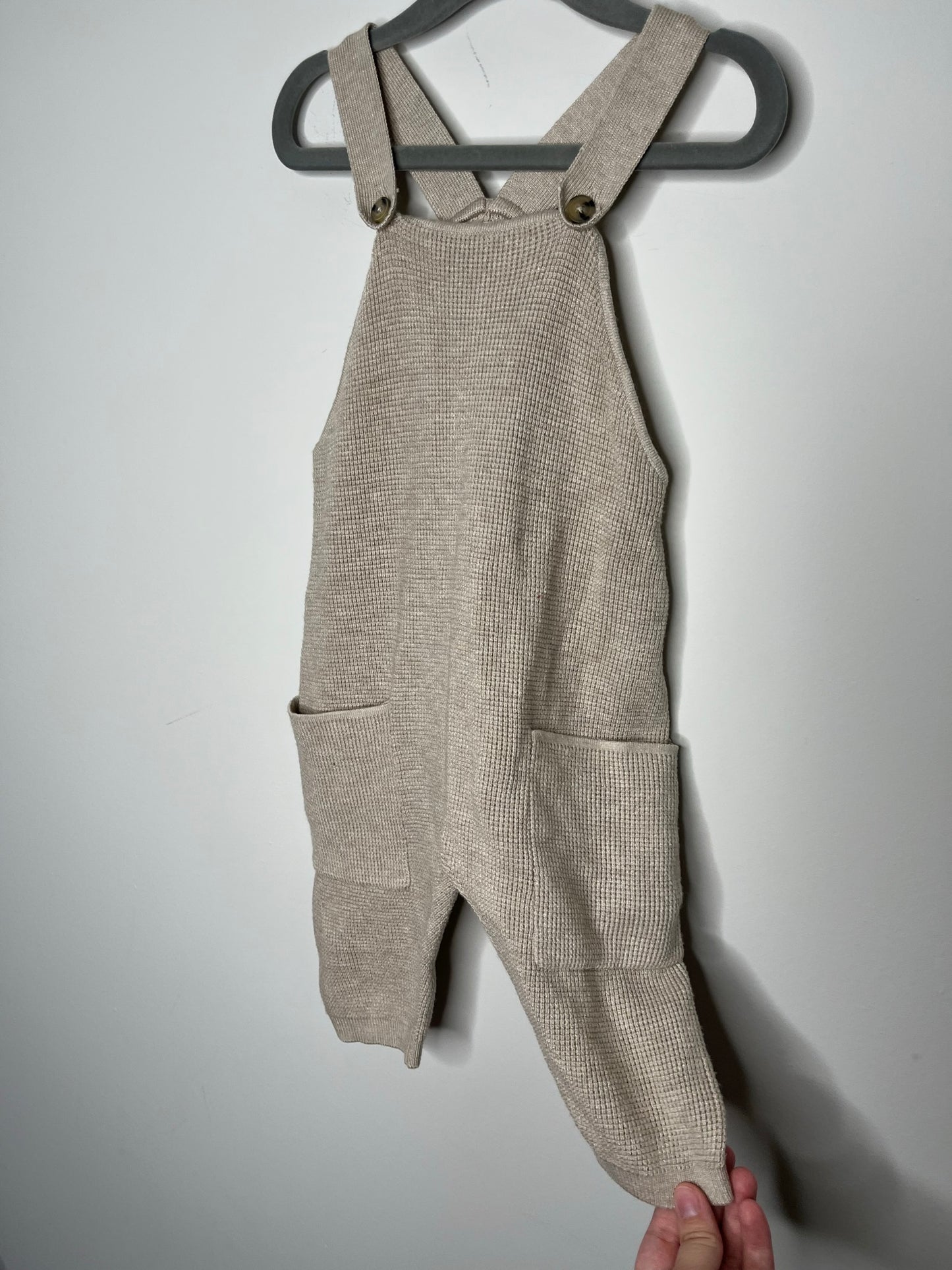 Zara Knit Pocket Overalls (9-12)