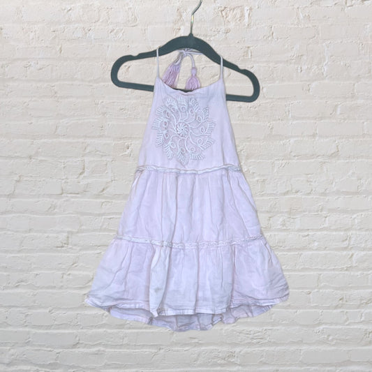 Tuchinda Tiered Macrame Halter Dress (2T)