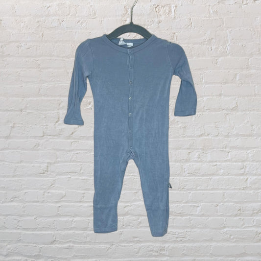 Kyte Baby Graphite Bamboo Snap Romper (3-6)