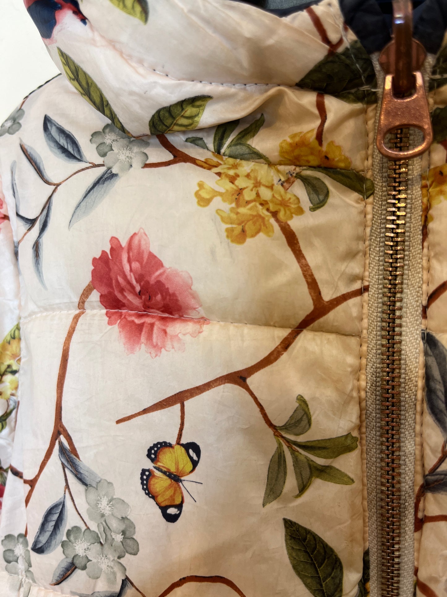Zara Reversible Floral Puffer Jacket (12-18)