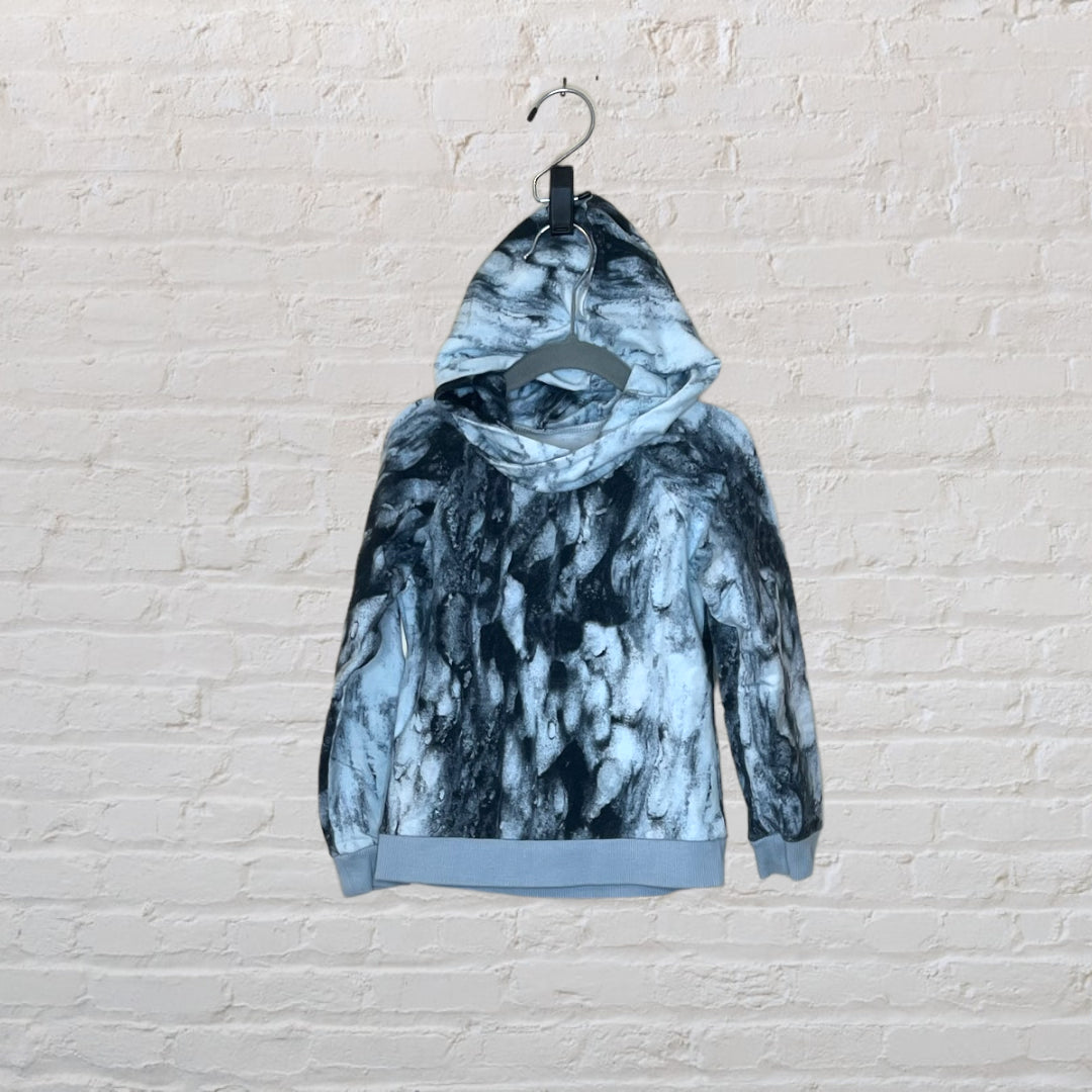 Moi Abstract Greyscale Hoodie - 4T