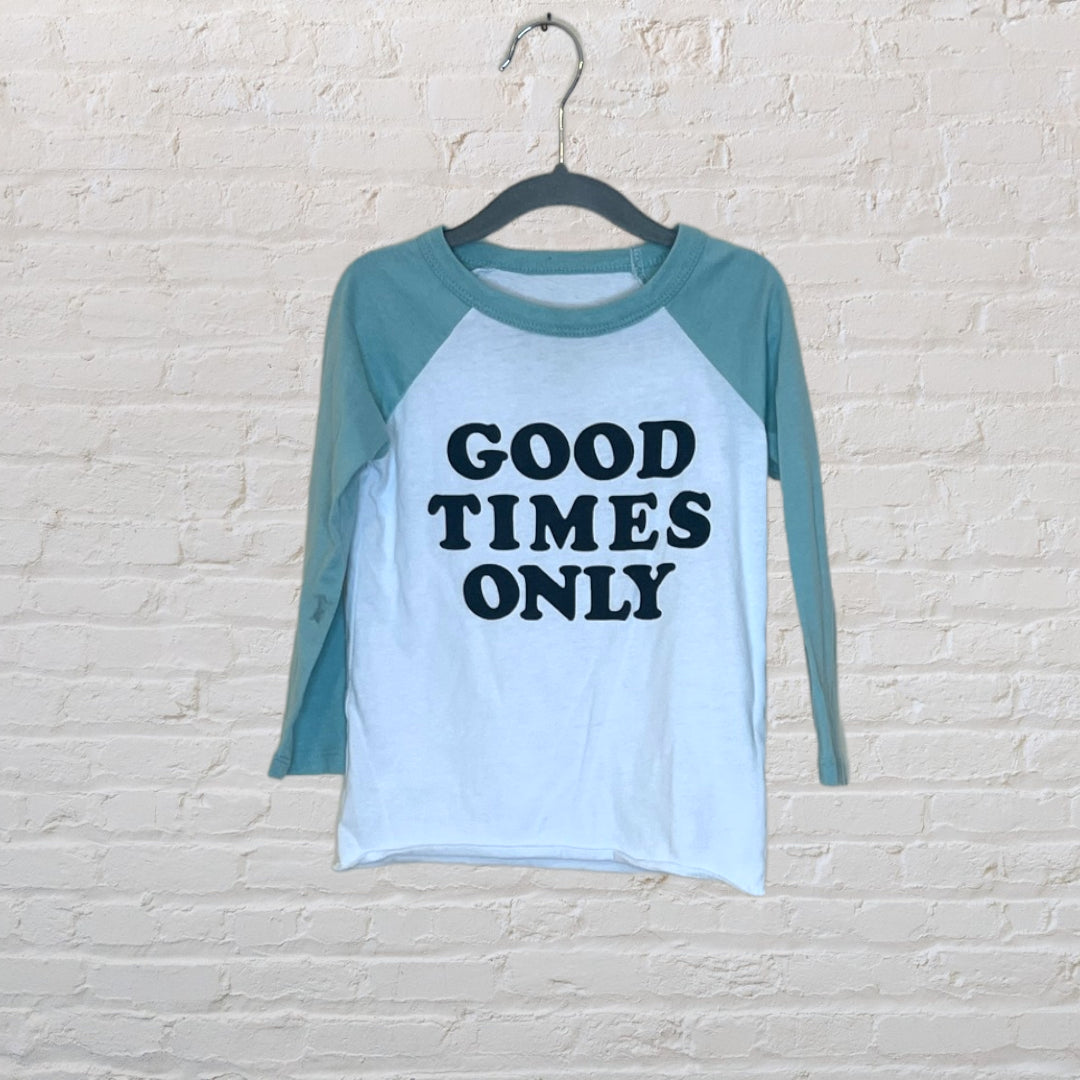 Chaser 'Good Times Only' Raglan Long-Sleeve - 3T