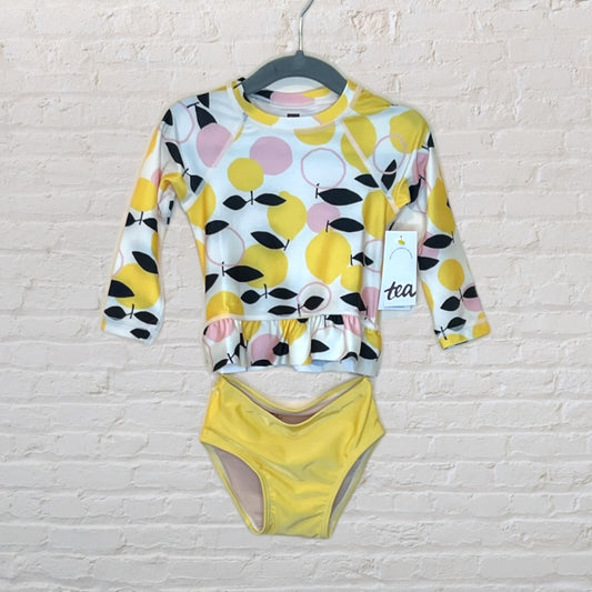 Tea Two-Piece Lemon Rash Guard Swimsuit (12-18)