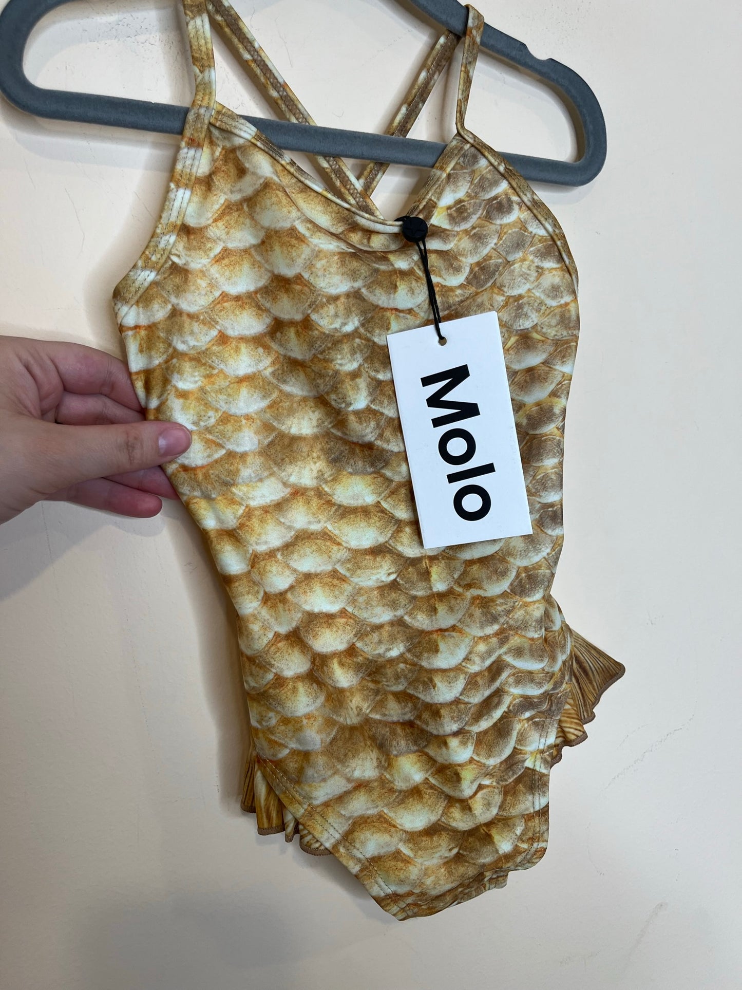 NEW! Molo Scale Print Criss-Cross Swimsuit (3T)