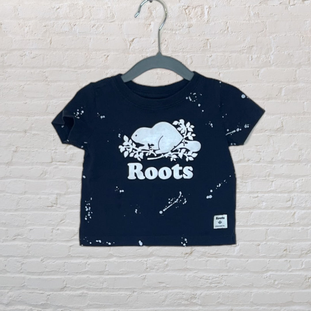 Roots Paint Splatter Logo T-Shirt - 6-12