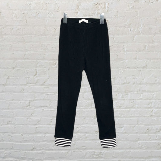 Unknown Brand Ribbed Cuffed Leggings (5-6)