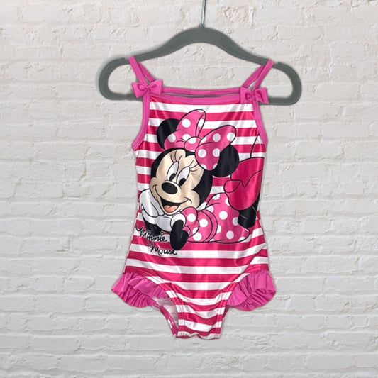 Disney Striped Minnie Mouse Swimsuit (2T)