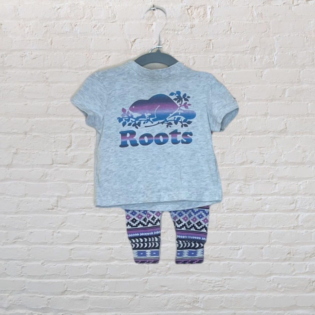 Roots Two-Piece Patterned T-Shirt Set - 3-6