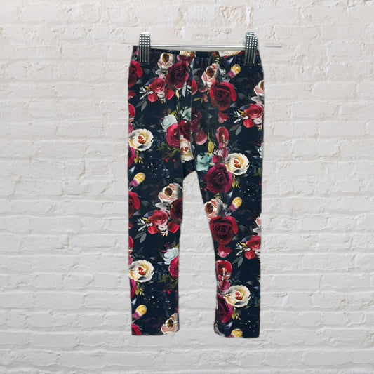 Dapper Jacks Floral Leggings (2T)